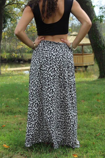 GET SPOTTED MAXI SKIRT