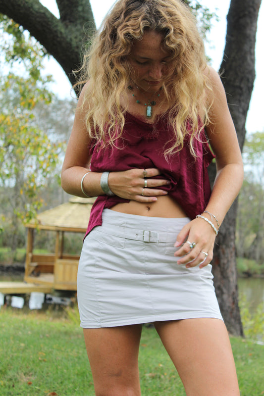 BUCKLE UP FOR THE BEST NIGHT EVER MINI SKIRT