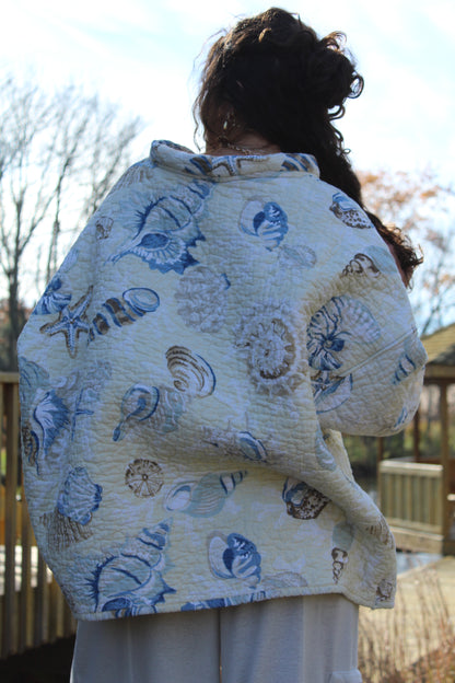 COZY SHELL COLLECTING MOCK NECK