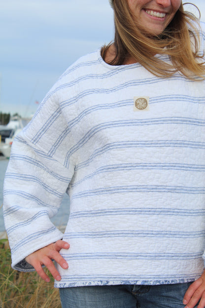 REVERSE PEPPERMINT CREWNECK