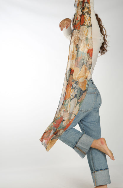 WARM FLORALS SCARF
