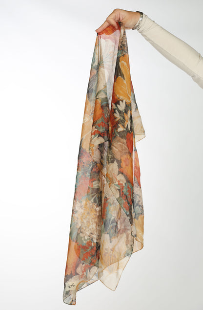 WARM FLORALS SCARF